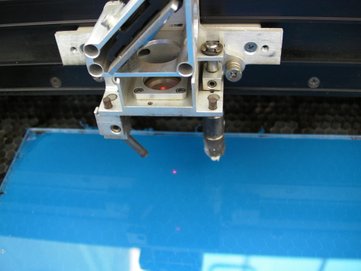 Picture of Focusing the Laser Cutter