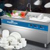 Máy rửa chén công nghệ mới, 2 ngăn, siêu âm, có điều chỉnh nhiệt độ nước