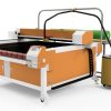 Máy laser cuốn liệu tích hợp hút khói chuyên cho ngành may mặc, thời trang