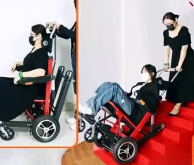 Xe lăn leo cầu thang dùng điện