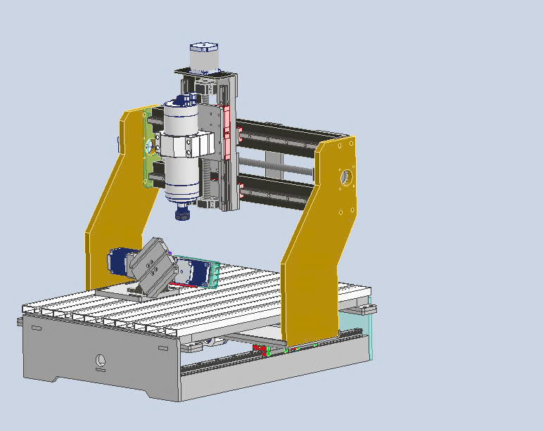 CNC Router 4060 gia công phi kim