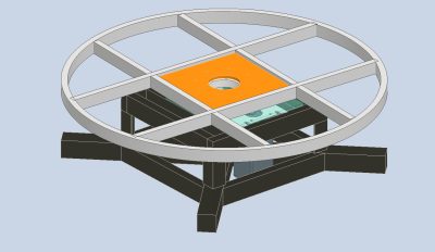 Bàn xoay điện tải 1 tấn