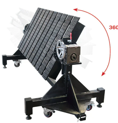 Gá hàn xoay thủ công dạng mặt bàn, tải trọng từ 50kg tới 300kg