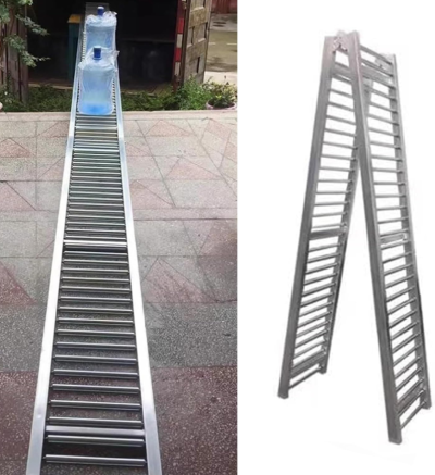 Thang con lăn tải hàng gấp chiều dài từ 2 mét đến 12 mét và tải 150kg