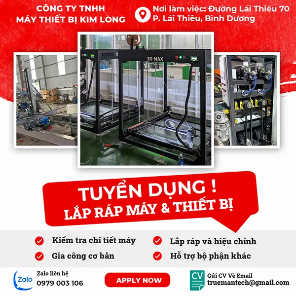 tuyển dụng nhân viên cơ khí